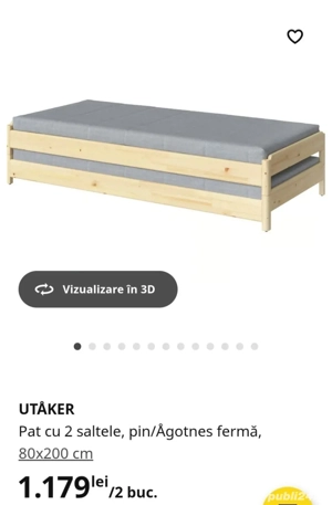 Pat Ikea de vânzare pentru copii - imagine 4