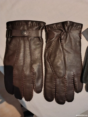 Manusi Debenhams Brown LEATHER & CASHMERE John Rocha Gloves L XL