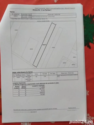  Teren de vânzare  în comuna Adunații Copaceni  județul Giurgiu tarlaua 45 parcela718