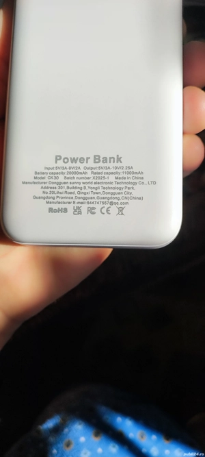 Baterie Externa 20000mAh - imagine 2