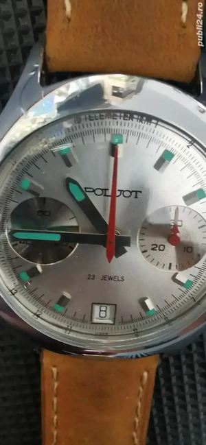 Poljot Chronograph 3133 made in ussr - imagine 2