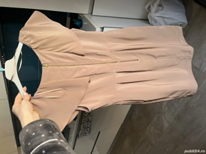 Rochie midi crem Hm  - imagine 2