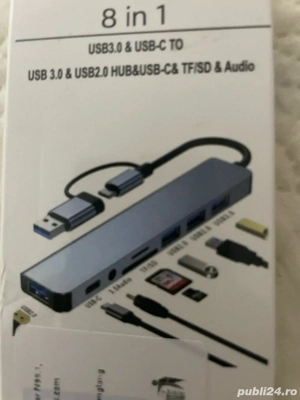 Hub USB multifunctional 8in1