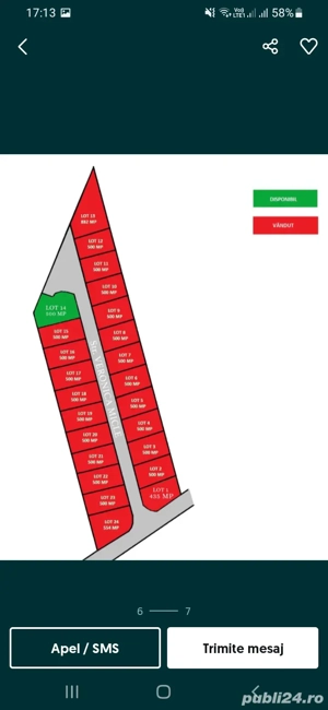 Teren Hărman. 500mp intravilan 