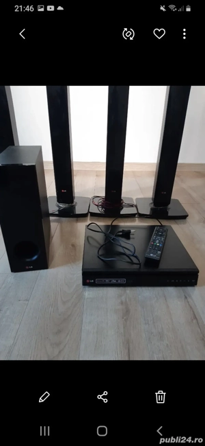 vand homme cinema marca lg 120wati aproape nou  oferta specială 