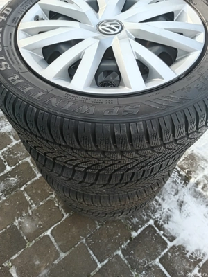 Vind cauciucuri de iarna cu jante și capace 205/55/16  vw Passat  - imagine 3