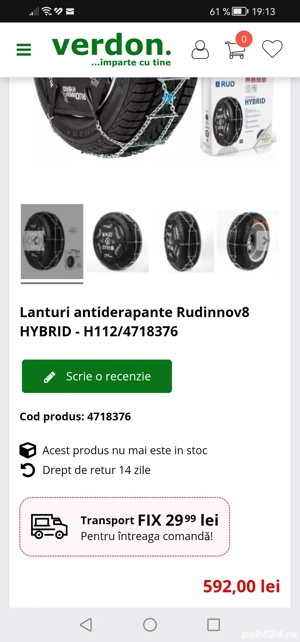 Lanturi antiderapante zăpadă Rud Hybrid - imagine 2