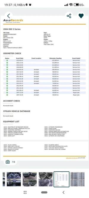 bmw Seria 5 e60 173mii de km an 2004, M54B22 mașina îngrijită mașina întreținută motor fiabil - imagine 6