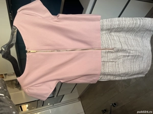 Rochie midi roz pal Next  - imagine 2