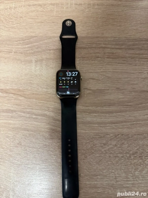 Apple Watch 7, GPS, Cellular, 45 mm, carcasa gold stainless steel