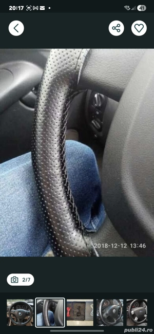 Huse volan piele naturală piele ecologică - imagine 3