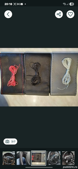 Huse volan piele naturală piele ecologică - imagine 2