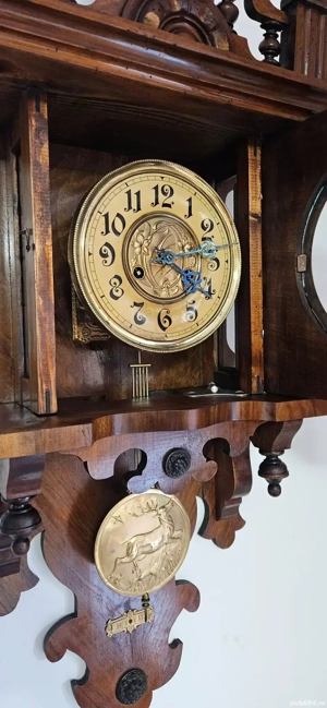 Ceas de perete cu pendula Friedrich Mauthe -Sohn - imagine 2