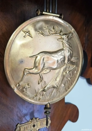 Ceas de perete cu pendula Friedrich Mauthe -Sohn - imagine 4