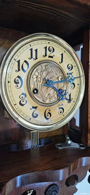 Ceas de perete cu pendula Friedrich Mauthe -Sohn - imagine 5