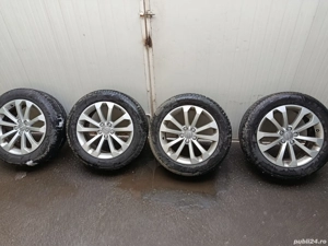 Jante audi  5x112 18 anvelope iarna 235 55 16, dot 2021, 6-7 mm