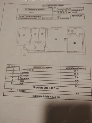 Vand apartament 3 camere Mangalia  - imagine 7