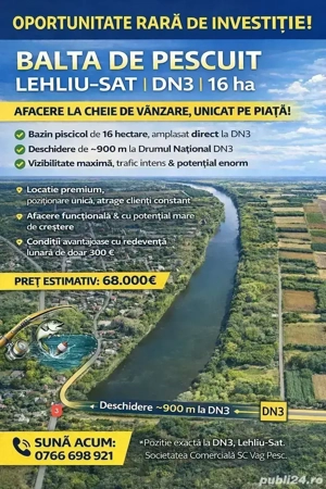 Balta Pescuit ( Bazinul Piscicol Lehliu-Sat 1)