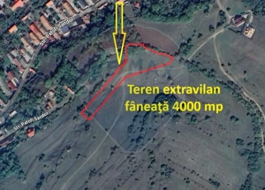 Teren extravilan, fâneaţă, 4000 mp, Tărlungeni