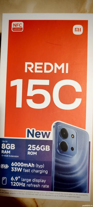 Vand telefon Xiaomi Redmi 15c