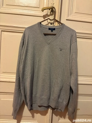 Pullovere gri din bumbac