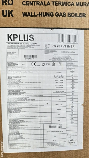  Centrala termica 23 kW Motan KPlus tiraj fortat pentru piese - imagine 2