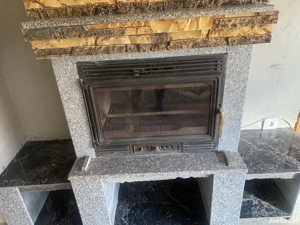 Execut șemineu pe lemn  - imagine 3