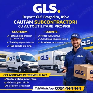 Colaborare curieri subcontractori   GLS Bragadiru | Program L V - imagine 4