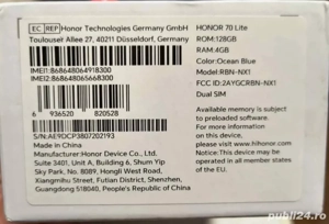 Telefon mobil HONOR 70 Lite  - imagine 3