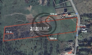 Teren intravilan de vanzare | 26.908 MP | Iedera de jos | Comision 0%