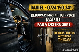 Deblocari Usi Masini Auto Lacatus Timisoara Rapid Fara Distrugere - imagine 5