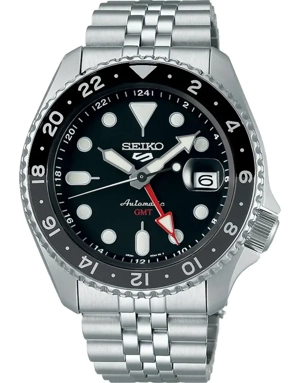 Seiko 5 Sports 42 mm SKX Black Grape SSK001 Automatic GMT 4R34 Jubilee