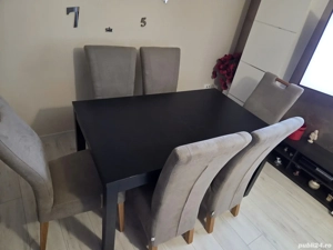 Vând colțar + masă +6 scaune - imagine 3