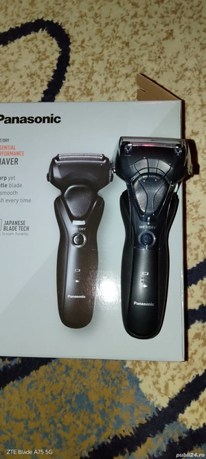 Aparat ras Panasonic umed uscat cap pivotant  culoare negru