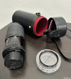 Obiectiv Sigma 80 200mm f 4.5 Manual Focus Canon FD + toc original + filtru macro