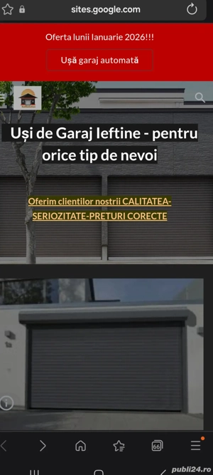 Usa de garaj tip rulou