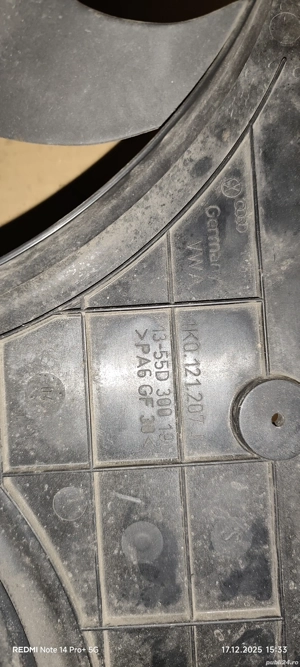 Vand ventilator radiator golf 5 / jetta / touran - imagine 5