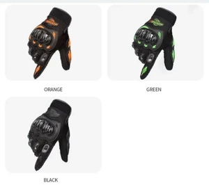 Manusi protecti moto bicicleta bmx scuter atv motocicleta trotineta fuul finger - imagine 5