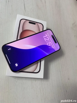 vand iphone 15 baterie 100% 128 GB