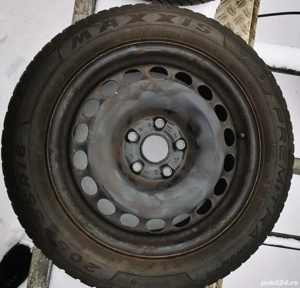 Set 4 Roți Iarna 205/55 R16 – Jante Tabla+ Anvelope  - imagine 2