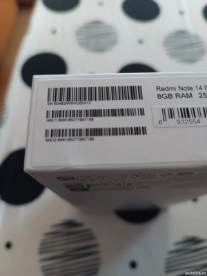 Redmi note 14 pro Sigilat 870 roni 8 cu 256 giga