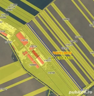 Vând cote-părți teren extravilan în Pantelimon, Ilfov   Tarlaua 24 și Tarlaua 9 2