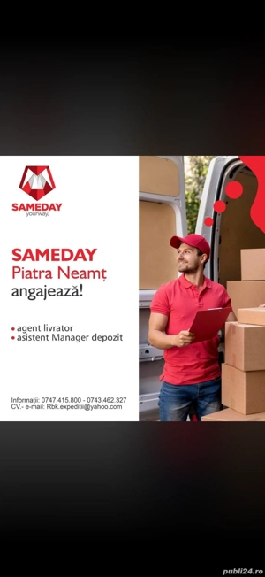 Angajam curier Piatra Neamt 