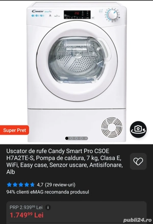 Uscător de rufe Candy - imagine 2