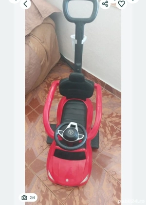 Masinuta pentru copii 3 in 1, 12-36 luni, Rosu, Mercedes C-Class