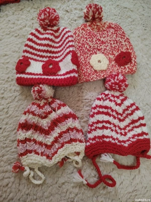 Căciulițe crosetate manual,,,călduroase,,,moi,,,foarte frumoase pentru copii și adulti - imagine 4