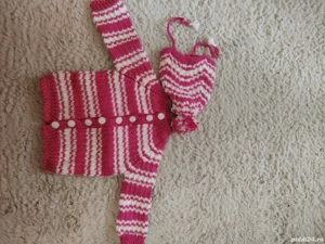 Jersee cu căciulițe și papucei pentru copii(bebeluși) - imagine 4