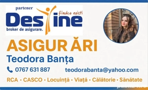 Asigurări: RCA, PAD, PAID, asigurări de viata sănătate călătorie