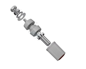 Soclu mufa banana 4mm conector banana mufa banana mama 5buc - imagine 3