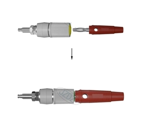 Soclu mufa banana 4mm conector banana mufa banana mama 5buc - imagine 2